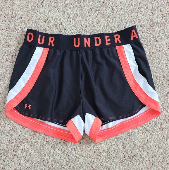 🔥 Under Armour Womens Loose Athletic Shorts Size Lg - Picture 1 of 6